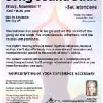 Gong Sound Bath, Nov 1, 7pm, Royal Yoga, Blissfield, MI