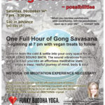 Gong Sound Bath, Dec 14, 7pm, Funky Buddha Yoga, Grand Rapids, MI