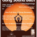 Gong Sound Bath, Jan 10, 7pm, Cascade Yoga Studio, Grand Rapids, MI
