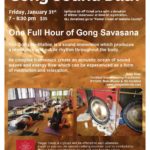 Gong Sound Bath, January 31, 7pm, RedBloom Yoga, Mt. Pleasant, MI