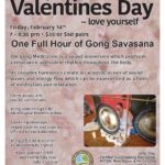 Gong Sound Bath Valentines Day, Feb 14, 7pm, Branch Out Yoga, Fremont, MI