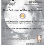 Gong Sound Bath, March 8, Good Karma Yoga Studio, Novi, MI
