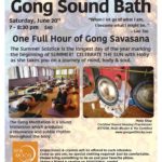 Gong Sound bath ~ Summer Solstice - June 20 - 7 - 8:30 pm - $40 - New Moon Yoga Studio Traverse City, MI
