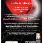 GONG SOUND BATH ~relax & refresh~ Sunday, April 26th - 7:30 - 9:00 pm - $40 - Blossoming Lotus Yoga - Windsor, ON